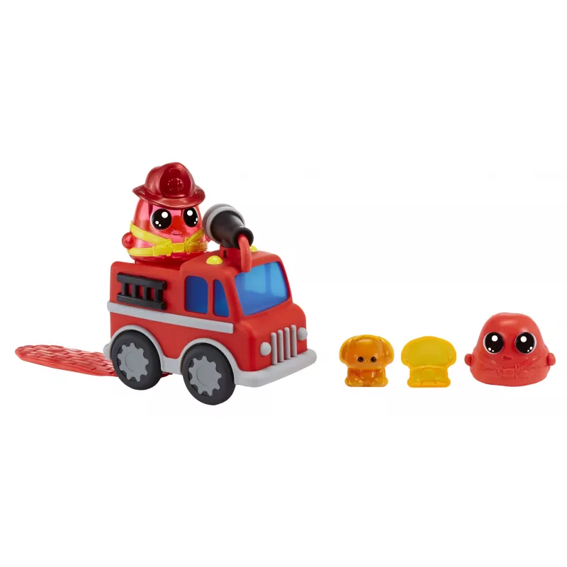 MGA Entertainment DohKins 123064-EUC hasičské auto a hasič, herná sada s modelovacou hmotou, od 3 rokov