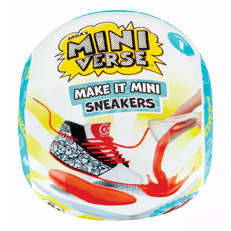 Miniverse Make It Mini Sneakers v PDQ, 8 rokov, viacfarebná, plast