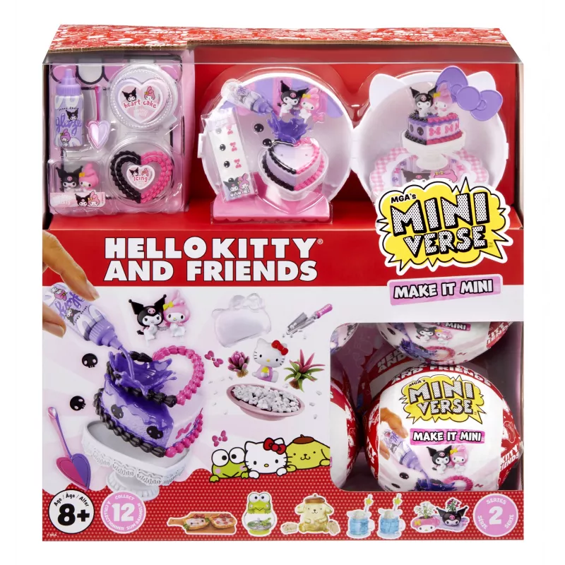 Miniverse Make It Mini SANRIO Series 2 Asst v PDQ, 8 rokov, viacfarebná, plast