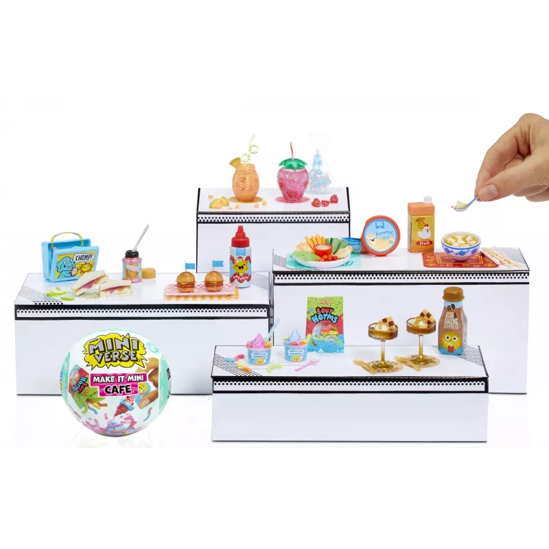 Miniverse Make It Mini Foods: Café v PDQ Séria 5 (Wave A), 8 rokov, viacfarebná, plast