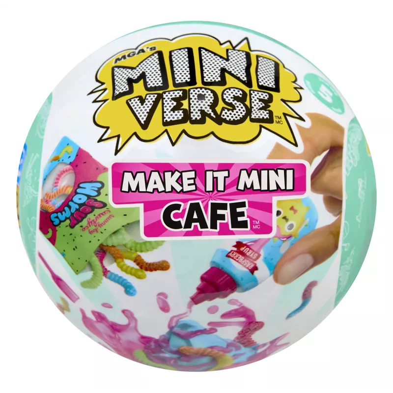 Miniverse Make It Mini Foods: Café v PDQ Séria 5 (Wave A), 8 rokov, viacfarebná, plast