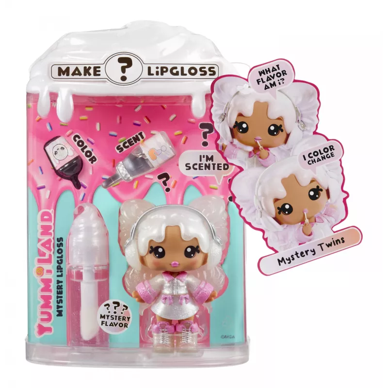MGA Entertainment Yummiland Lip Gloss bábika Séria 2 - Mystery Chase 1 (Sprinkles/Ava Ice Cream)