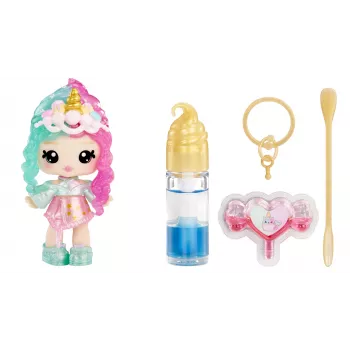 MGA Entertainment Yummiland Mystery Lip Gloss bábika - Phoebe Frappe