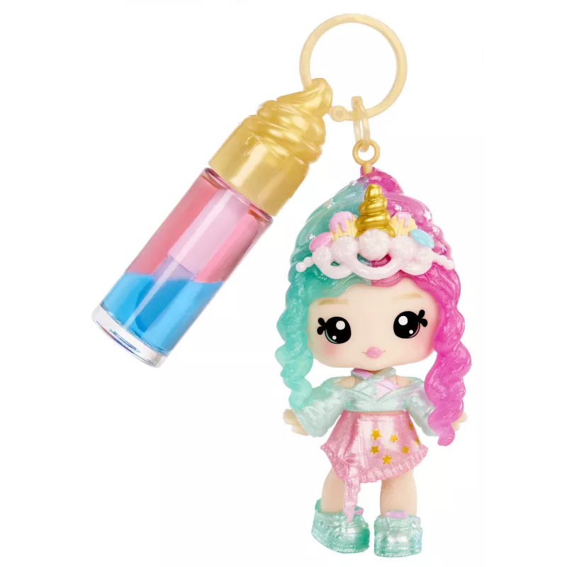 MGA Entertainment Yummiland Mystery Lip Gloss bábika - Phoebe Frappe