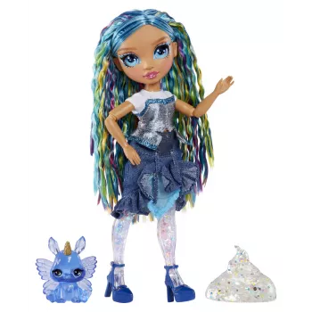 Rainbow High Rainbow Shimmers so Slime módna bábika - Skyler (modrá)