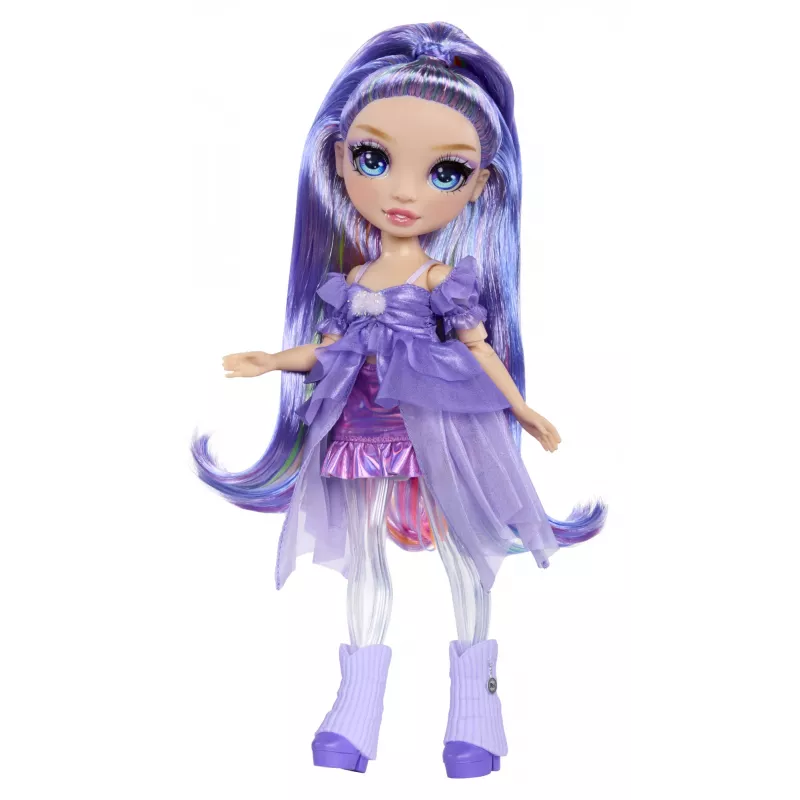 Rainbow High Rainbow Shimmers so slizom módna bábika - Violet (fialová)