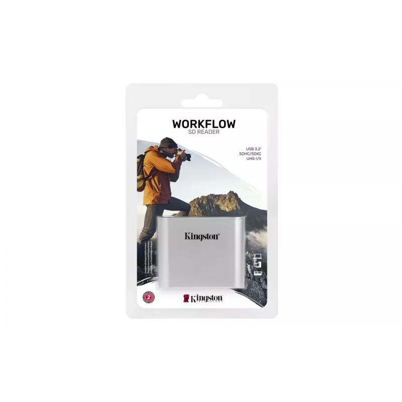 Kingston Technology USB3.2 Gen1 Workflow Dual-Slot SDHC/SDXC UHS-II čítačka kariet