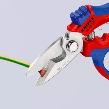 Knipex 95 05 20 SB kliešte nerezová oceľ plastová rukoväť modrá červená
