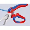 Knipex 95 05 20 SB kliešte nerezová oceľ plastová rukoväť modrá červená