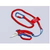 Knipex 95 05 20 SB kliešte nerezová oceľ plastová rukoväť modrá červená