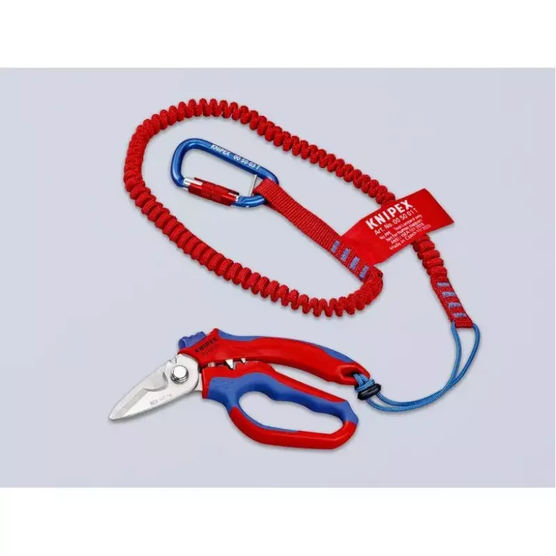 Knipex 95 05 20 SB kliešte nerezová oceľ plastová rukoväť modrá červená
