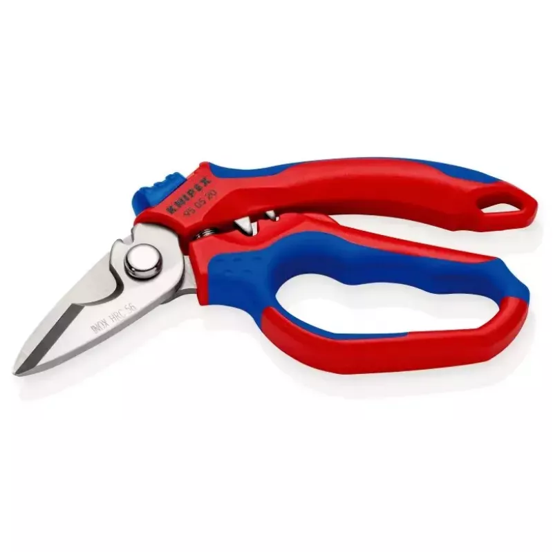 Knipex 95 05 20 SB kliešte nerezová oceľ plastová rukoväť modrá červená