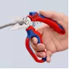 Knipex 95 05 20 SB kliešte nerezová oceľ plastová rukoväť modrá červená