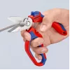 Knipex 95 05 20 SB kliešte nerezová oceľ plastová rukoväť modrá červená