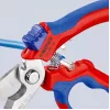 Knipex 95 05 20 SB kliešte nerezová oceľ plastová rukoväť modrá červená