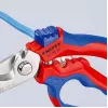 Knipex 95 05 20 SB kliešte nerezová oceľ plastová rukoväť modrá červená