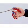 Knipex 95 05 20 SB kliešte nerezová oceľ plastová rukoväť modrá červená
