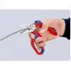 Knipex 95 05 20 SB kliešte nerezová oceľ plastová rukoväť modrá červená