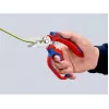 Knipex 95 05 20 SB kliešte nerezová oceľ plastová rukoväť modrá červená