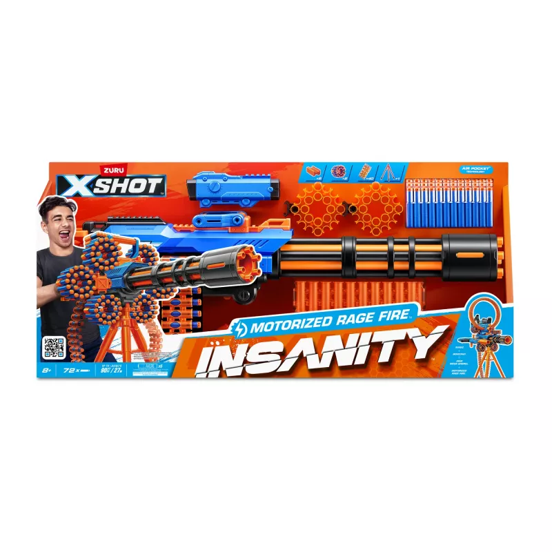 XSHOT Insanity Motorized Rage Fire (72 šípok) ZURU