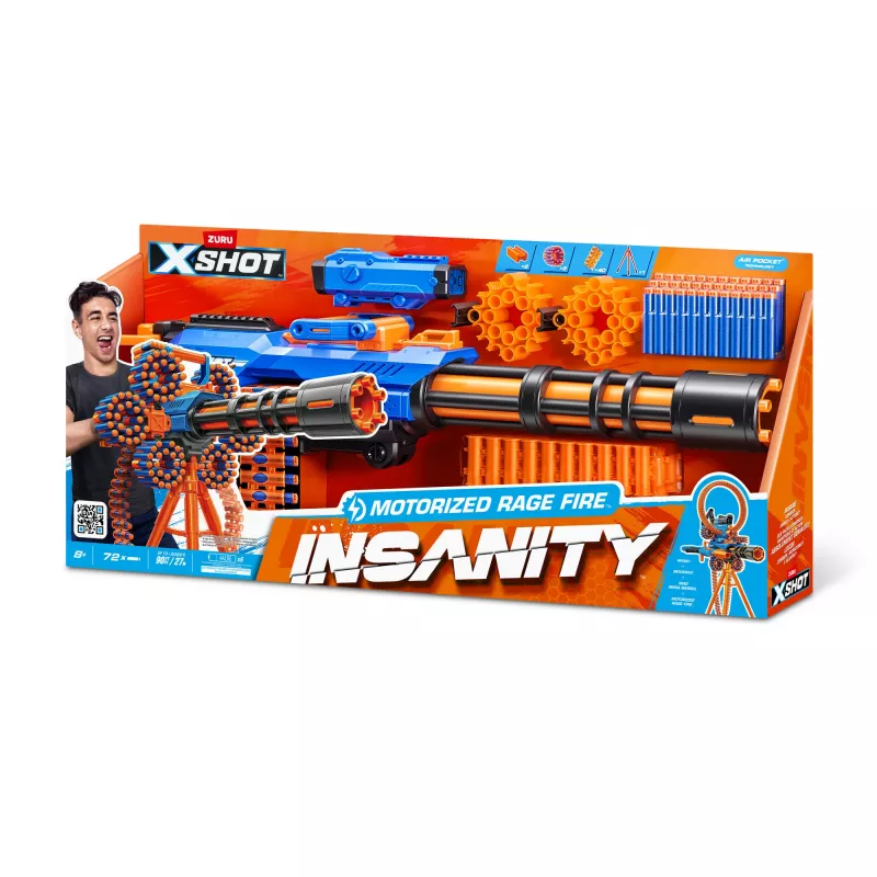 XSHOT Insanity Motorized Rage Fire (72 šípok) ZURU