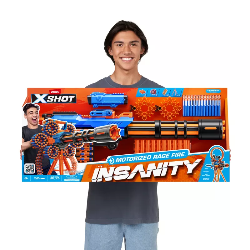 XSHOT Insanity Motorized Rage Fire (72 šípok) ZURU