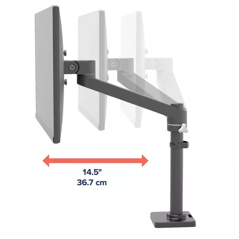 ERGOTRON NX rameno na monitor - matný čierny