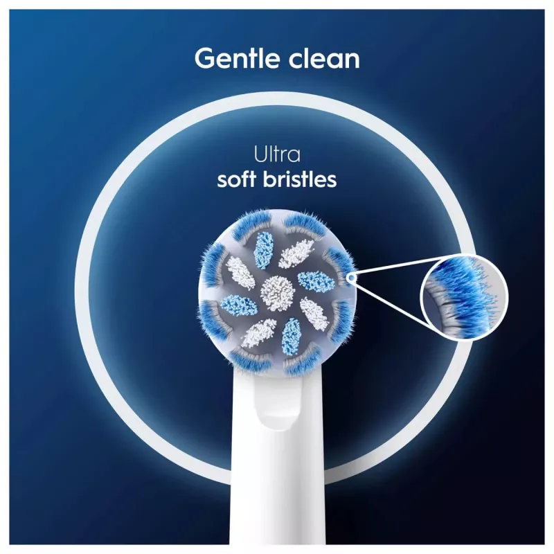 Hlavice zubných kefiek Oral-B Sensitive Clean 12 ks biela