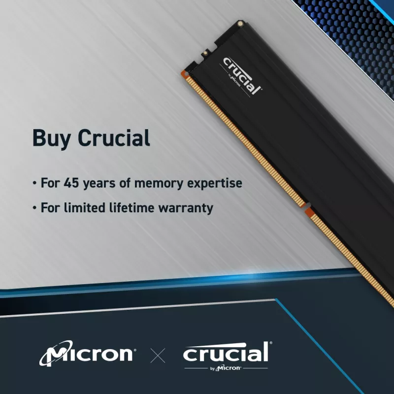 MICRON / CRUCIAL pamäť - Crucial Pro - DDR5-5600 UDIM - 48GB kit (24GBx2)