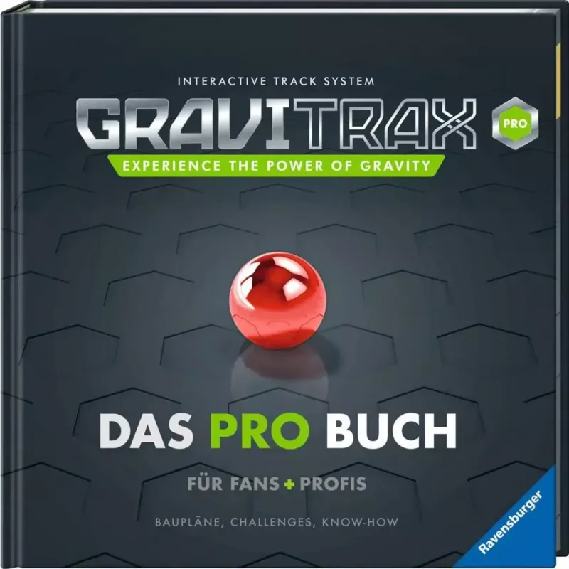 Ravensburger GraviTrax Pro kniha v pevnej väzbe — sprievodca pre fanúšikov a profesionálov (48973)