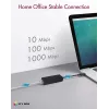ICY BOX USB 3.0 Type-A na RJ-45 Ethernet port, káblové, USB, Ethernet, 1000 Mbit/s, čierny
