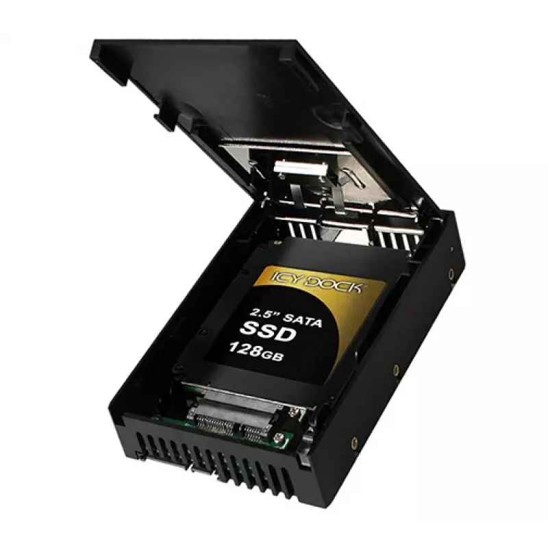ICY DOCK EZConvert Air Lite MB882SP-1S-3B adaptér pozície disku SATA 2,5" na 3,5", čierny