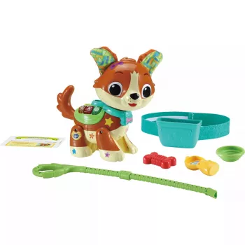 Hracia figúrka VTech Run With Me Puppy 80-552564 interaktívna vzdelávacia hračka so zvukmi a pohybom