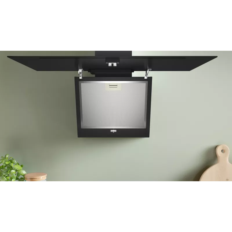 Digestor Bosch DWK85DK60, vstavaný komínový digestor, čierna, šírka 80 cm