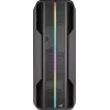 Aerocool Splinter Duo-G-BK-v1 ATX Mid Tower skriňa, tvrdené sklo, čierna