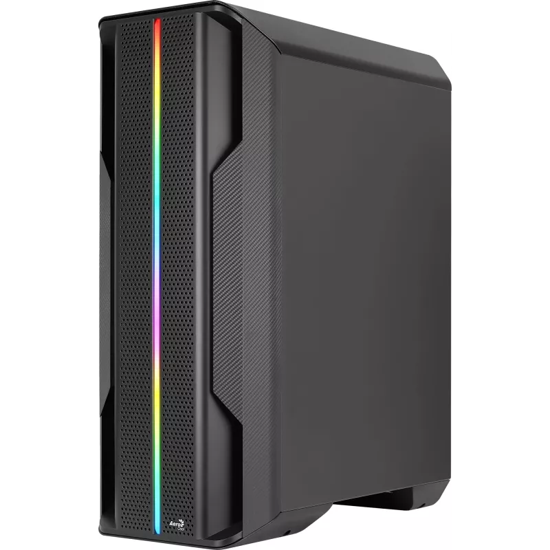 Aerocool Splinter Duo-G-BK-v1 ATX Mid Tower skriňa, tvrdené sklo, čierna