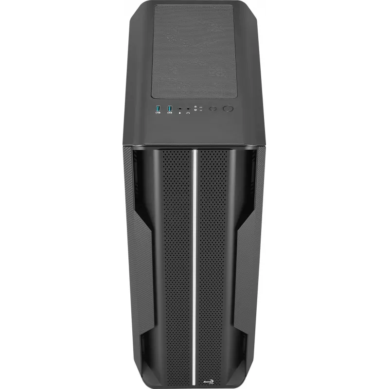 Aerocool Splinter Duo-G-BK-v1 ATX Mid Tower skriňa, tvrdené sklo, čierna