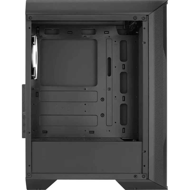 Aerocool Splinter Duo-G-BK-v1 ATX Mid Tower skriňa, tvrdené sklo, čierna
