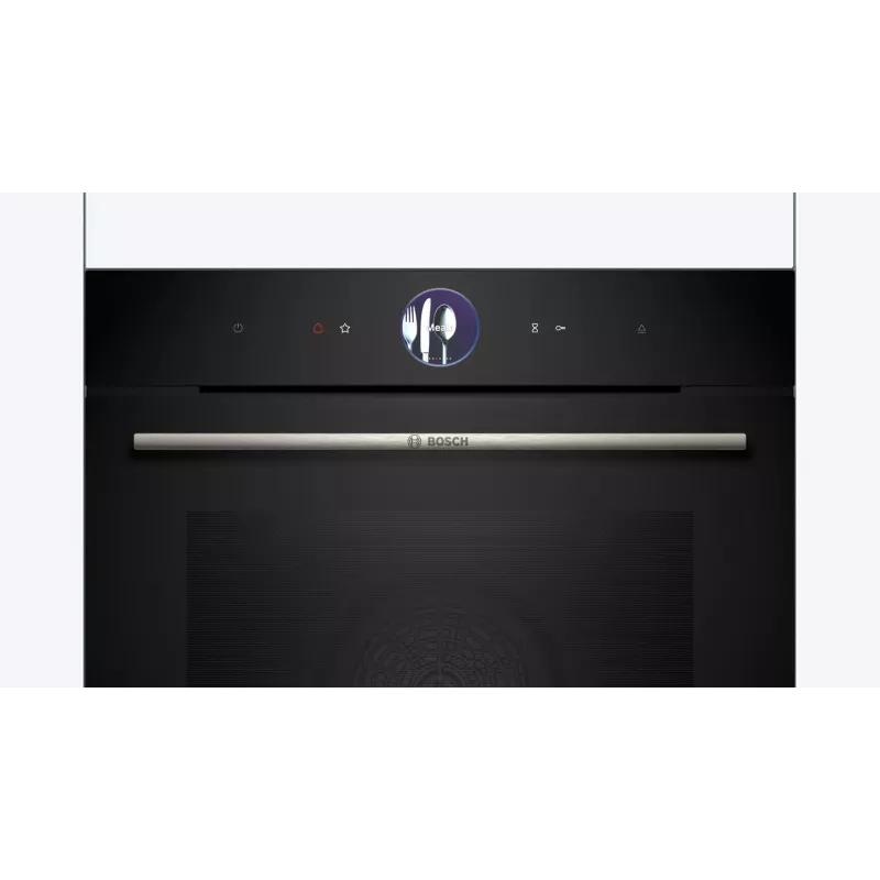 Bosch Serie 8 HRG7764B1 vstavaná rúra, 60 cm, 71 l, A+, para, AirFry, pyrolýza, Home Connect, čierna