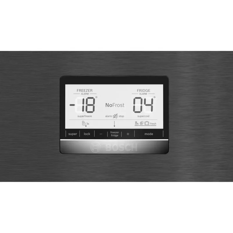Bosch Serie 6 KGN76AXDR chladnička s mrazničkou, voľne stojaca, 526 L, čierna