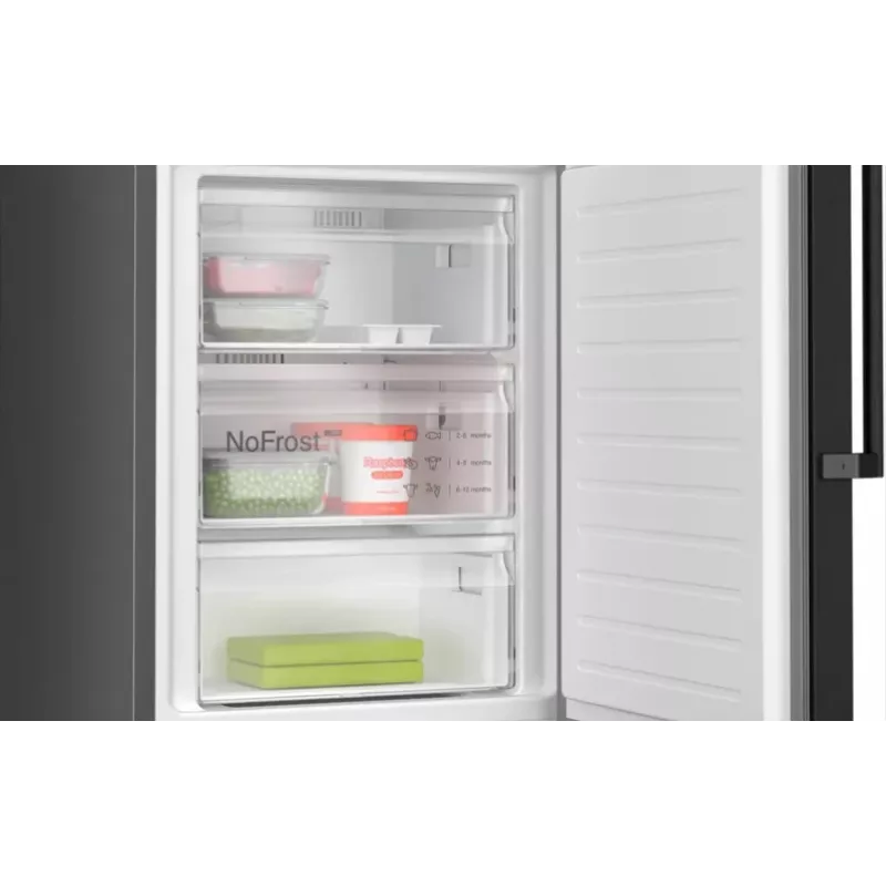 Bosch Serie 4 KGN39OXBT chladnička s mrazničkou voľne stojaca 363 L čierna