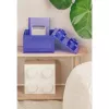 Úložná krabica Room Copenhagen LEGO Storage Brick 4 Top Lid Glitter — fialová/transparentná