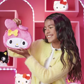 Purse Pets, Sanrio Hello Kitty and Friends, My Melody interaktívna hračka-maznáčik a kabelka s viac ako 30 zvukmi a reakciami, detská hračka pre dievčatá