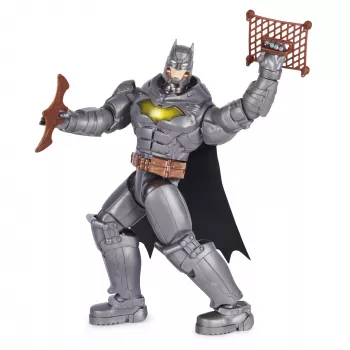 DC Comics, Battle Strike Batman 12-palcová akčná figúrka, 5 doplnkov, 20+ zvukov, zberateľská detská hračka pre chlapcov a dievčatá od 3 rokov