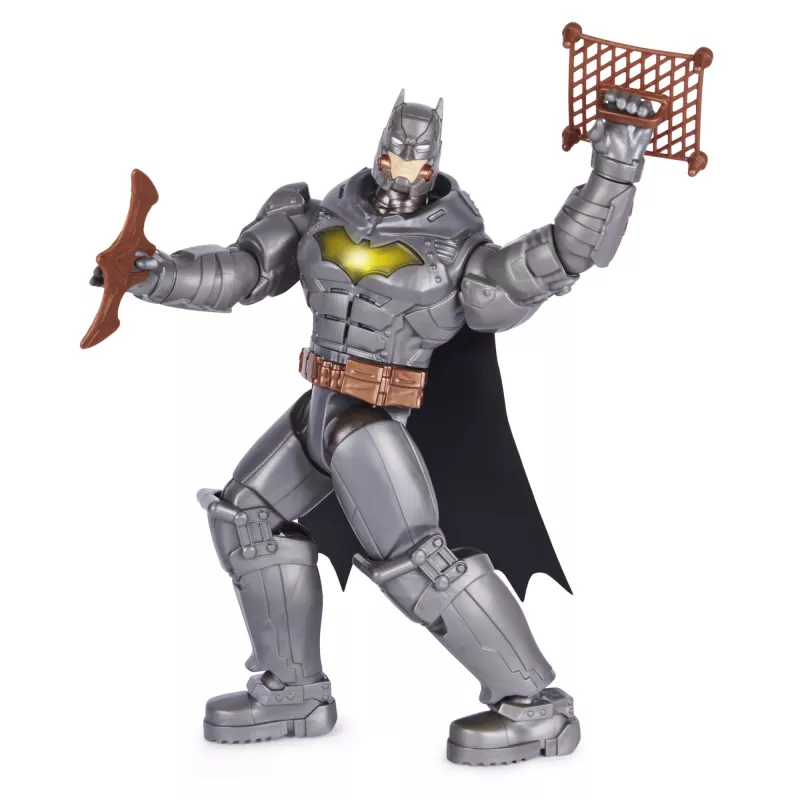 Spin Master Batman 30 cm Deluxe akčná figúrka s funkciou úderu a hodu, 5 doplnkov, svetelné a zvukové efekty, od 4 rokov