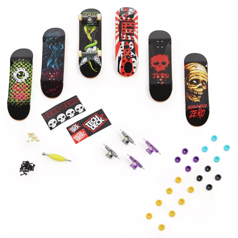 Tech Deck, Sk8shop Fingerboard Bonus Pack, zberateľské a prispôsobiteľné mini skateboardy (štýly sa môžu líšiť)