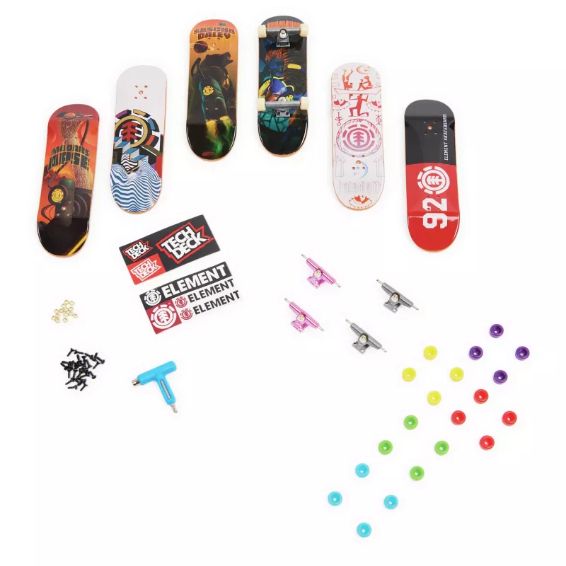Tech Deck, Sk8shop Fingerboard Bonus Pack, zberateľské a prispôsobiteľné mini skateboardy (štýly sa môžu líšiť)