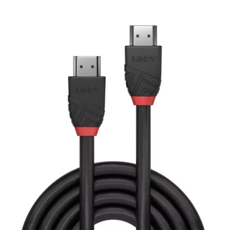 Lindy 1m 8K60Hz HDMI kábel, Black Line