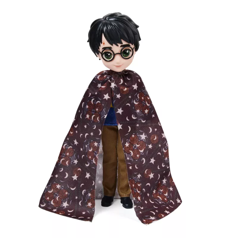 Wizarding World Harry Potter, 8-palcová sada bábik Harry Potter s maskovacím plášťom a 5 doplnkami pre bábiky, detská hračka od 6 rokov