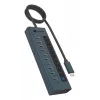 USB hub icybox IB-HUB1450-C31 — 10 portov, USB 3.2